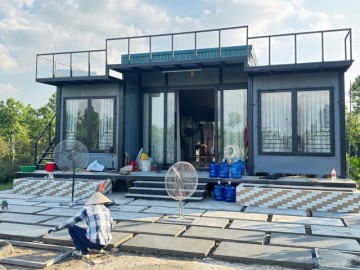 Vợ chồng Hà Nội chi 300 triệu làm nhà container 110m², 4 phòng ngủ tiện nghi