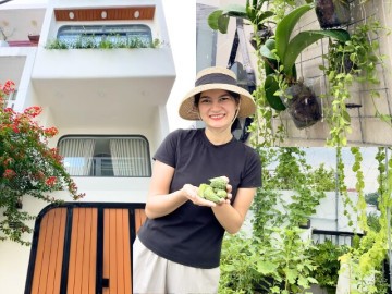 15 năm yêu rồi kết hôn, cặp vợ chồng trẻ tích góp tiền từ quê lên phố xây căn nhà 6,5 tỷ, sân thượng đẹp mê