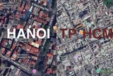 Vì sao khi nhìn trên Google Maps, mái nhà ở Hà Nội “đỏ rực”, còn TP.HCM lại có màu trắng?