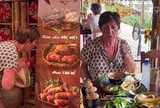 Nữ du khách Pháp lạy chủ quán sau khi ăn được món quá ngon ở Hà Nội