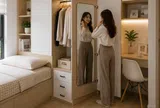 "Đứng hình" trước thiết kế “giường kiểu bục” của nhà hàng xóm: Phòng ngủ chỉ 9m² nhưng vẫn đủ chỗ ngủ, làm việc và lưu trữ