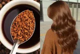 Không cần thuốc nhuộm, chỉ với một cốc cà phê chị em đã có mái tóc nâu bóng đẹp, che tóc xỉn màu hiệu quả