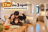 Căn hộ cũ 37m² ở trung tâm thành phố: Chia đôi phòng khách làm thêm phòng ngủ, gia đình 3 người vẫn sống thoải mái
