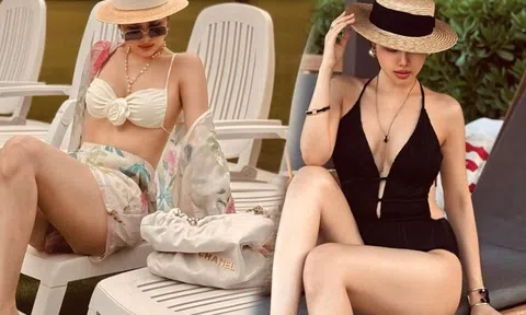 Dâu hào môn Phanh Lee diện bikini chỉ trung thành 2 gam màu, vẫn toát thần thái phu nhân nghìn tỷ