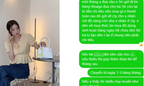 Nói chồng đưa 5 triệu/tháng mà mệt hơn đi hò đò, đoạn tin nhắn tiết lộ sự thật tệ hơn thế nữa