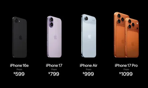 Giá bán chính thức 4 mẫu iPhone 17 mới tại Việt Nam, bản đắt nhất có gì mà tận 64 triệu đồng