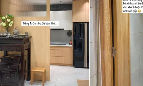 Trần đời chưa từng thấy: Bàn thờ đặt sát bếp cạnh toilet, chủ nhà bị dân mạng hỏi dồn "có sợ gia tiên phật ý không?"!