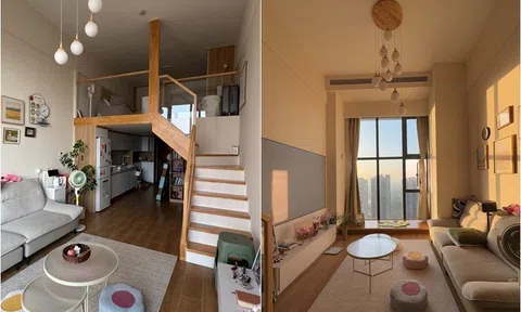 Căn hộ nhỏ 47m² nhưng sang như penthouse: Bí quyết nằm ở trần cao 4m và cửa sổ kính sát trần