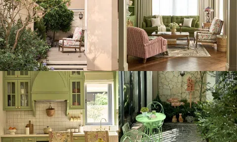 Mẹ 2 con Hà thành xây ngôi nhà 4 tầng đẹp như tranh vẽ, phủ đầy màu xanh mát mắt