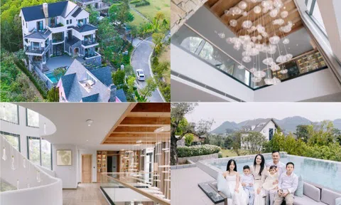 Mẹ 4 con Bắc Ninh "bỏ phố" về vùng ven xây biệt thự trắng đẹp sang như Bắc Âu thu nhỏ, chiếc cầu thang xoắn ốc lạ mắt