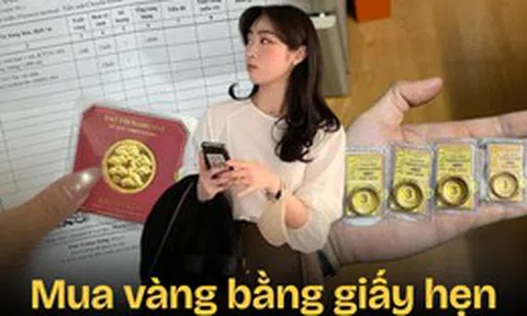 Nỗi đau của người mua vàng bằng giấy hẹn