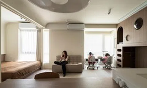 Chỉ 45m² nhưng chia được 3 phòng ngủ: Bài toán nhà nhỏ được giải quá thông minh