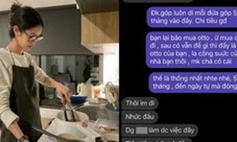 Ảnh chụp màn hình tiết lộ bi kịch: Chồng chỉ kiếm tiền đưa mẹ đẻ, vợ nuôi con hết 10 triệu thì “im đi, nhức cả đầu”