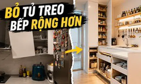 Không còn đóng kín cả bức tường bằng tủ treo: Đây mới là kiểu bếp nhiều gia đình muốn làm lại nhất hiện nay