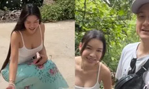 Yến Xuân gặp cảnh "dở khóc dở cười" vẫn khoe vóc dáng nuột nà, sexy hết cỡ khi đi leo núi cùng Văn Lâm