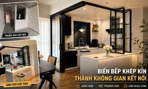 Bất chấp cả nhà phản đối, vợ chồng trẻ vẫn “đục tường” nhà bếp: Sau khi hoàn thiện, ai đến chơi cũng xin chụp lại thiết kế