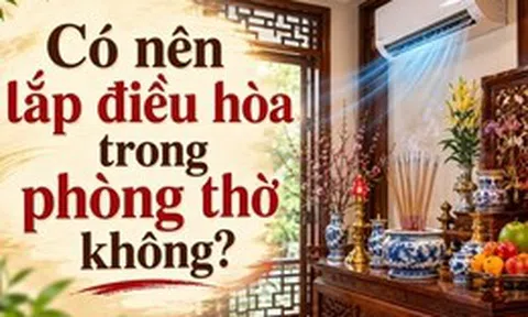 Có nên lắp điều hòa trong phòng thờ không?