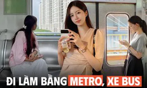 Nóng 40 độ, dân văn phòng cất xe máy ở nhà, đi làm bằng Metro: Tiết kiệm được 2 tiếng bêu nắng chen chúc ngoài đường