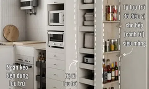 Tháo bỏ tủ treo tường trong bếp: Xu hướng mới giúp căn bếp rộng hơn, thoáng hơn nhưng không phải nhà nào cũng phù hợp