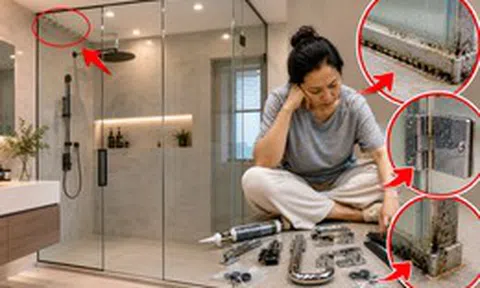 Tôi từng rất thích vách kính phòng tắm sát trần, cho đến ngày phải thay gần như toàn bộ phụ kiện vì nấm mốc: Một sai lầm nhiều gia đình chỉ nhận ra sau vài năm sử dụng