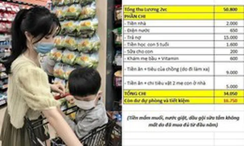 Vợ chồng thu nhập 50,8 triệu/tháng: Bảng chi tiêu tiết lộ 1 khoản chi quá thông minh, ai cũng khen