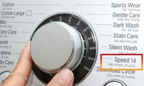 Đừng lạm dụng chế độ giặt nhanh trên máy giặt: Nhiều người dùng sai cách nên quần áo càng giặt càng bẩn, nhanh xuống cấp