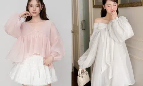 Diện áo, váy babydoll đúng cách, nàng công sở trẻ trung hơn cả chục tuổi mà không sợ "cưa sừng"
