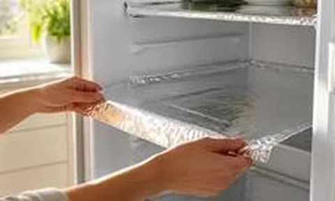 Vì sao nhiều gia đình trải giấy bạc lên các ngăn tủ lạnh? Công dụng đơn giản nhưng rất thiết thực