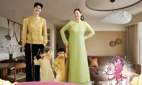 10 năm tích luỹ, cặp đôi BTV Truyền hình tậu được căn nhà 109m2 đẹp như tranh, năm đầu đón Tết nhà mới cùng 2 con
