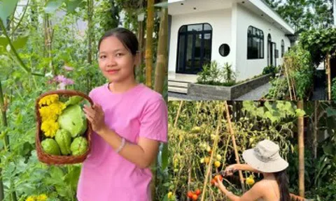 Xuất khẩu lao động trở về quê, mẹ bỉm U30 Quảng Trị tích luỹ gần 1 tỷ xây căn nhà có khu vườn đẹp mê