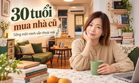 30 tuổi mua căn hộ cũ 67m², 31 tuổi bắt đầu lại sự nghiệp: Cô gái sống một mình 5 năm và biến phòng khách thành nơi không ai ngờ tới