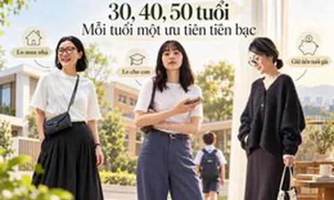 Cùng thu nhập 30 triệu/tháng nhưng khác giai đoạn sống: Tuổi 30 lo mua nhà, tuổi 40 lo cho con, tuổi 50 bắt đầu giữ tiền cho tuổi già