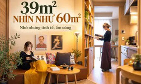 Căn hộ 39m² mà nhìn như 60m²: Không phải nhờ ít đồ, mà nhờ cách sắp xếp quá thông minh