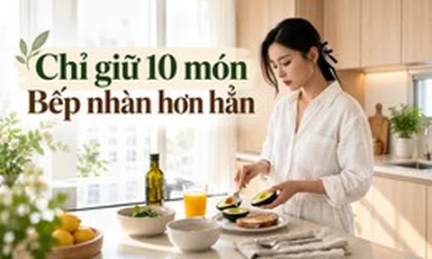Sau khi chỉ giữ lại 10 món trong bếp, tôi mới hiểu: Nấu ăn mệt không hẳn vì thiếu thời gian