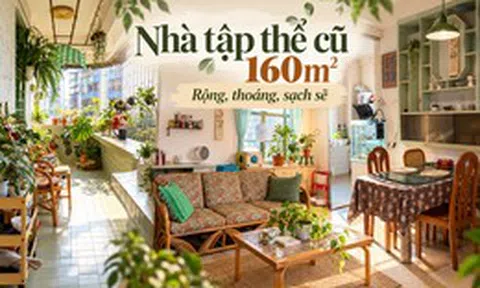 Bỏ căn hộ 50m² để chuyển vào nhà tập thể cũ 160m², ở một thời gian chủ nhà phải thốt lên: Như này mới là đáng sống!