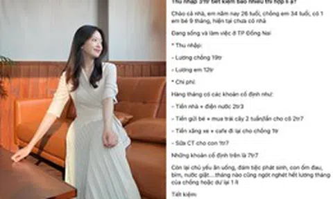 Vợ chồng ở Đồng Nai thu nhập 31 triệu vừa thuê nhà, vừa nuôi con: Chi tiêu thế nào mà tiết kiệm được 12 triệu/tháng?