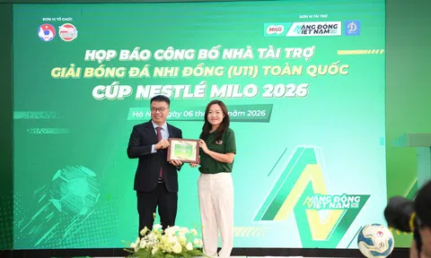 Nestlé Milo tiếp tục đồng hành cùng Giải Bóng Đá Nhi Đồng (U11) Toàn Quốc 2026: Truyền cảm hứng năng động – Ươm mầm tài năng - Bứt phá tương lai