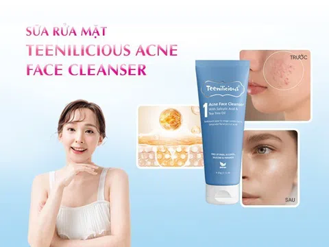 Bỏ tiền triệu skincare mà mụn vẫn đua nhau kéo đến, chị em nên thử ngay sữa rửa mặt Teenilicious Acne Face Cleanser