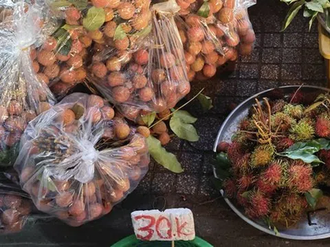 Vải thiều đang bán ở TP HCM có giá rẻ đến bất ngờ