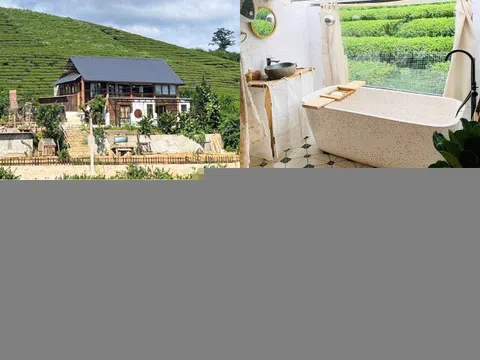 Bỏ phố về cao nguyên, cặp vợ chồng trẻ chi 2 tỷ đồng xây ngôi nhà gỗ đẹp như tranh giữa đồi chè xanh ngát