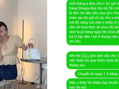 Nói chồng đưa 5 triệu/tháng mà mệt hơn đi hò đò, đoạn tin nhắn tiết lộ sự thật tệ hơn thế nữa