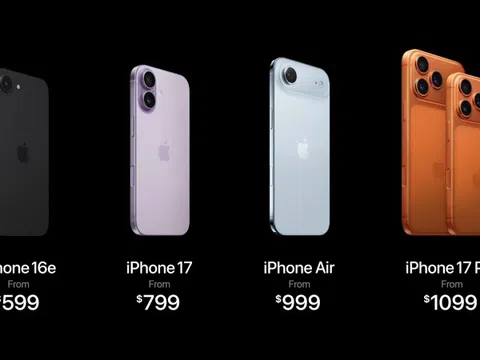 Giá bán chính thức 4 mẫu iPhone 17 mới tại Việt Nam, bản đắt nhất có gì mà tận 64 triệu đồng