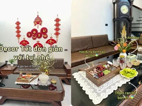 Nhà người ta chi tiền triệu decor Tết, mẹ Hà Nội chỉ bỏ chưa tới 500.000 đồng và bất ngờ là ai cũng khen