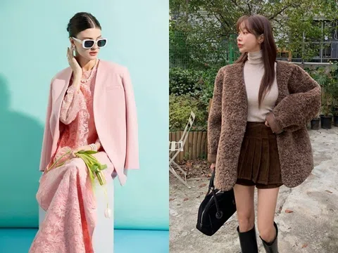 5 kiểu áo khoác phối với áo dài hay váy đầm đều đẹp, chị em đi du xuân vừa ấm áp vừa sành điệu