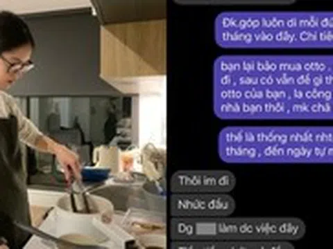 Ảnh chụp màn hình tiết lộ bi kịch: Chồng chỉ kiếm tiền đưa mẹ đẻ, vợ nuôi con hết 10 triệu thì “im đi, nhức cả đầu”