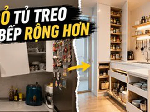 Không còn đóng kín cả bức tường bằng tủ treo: Đây mới là kiểu bếp nhiều gia đình muốn làm lại nhất hiện nay