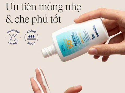 Sensilis Water Fluid 50+: Chống nắng chuẩn “invisible glow” được hội chị em săn lùng