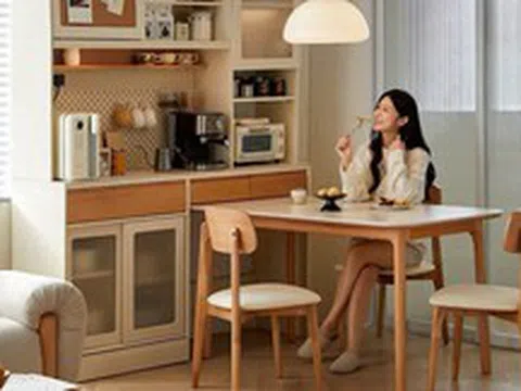 Bỏ bàn ăn truyền thống, căn hộ nhỏ bỗng rộng thêm vài mét vuông: Xu hướng mới đang được nhiều gia đình trẻ yêu thích
