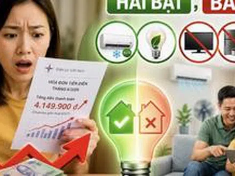 Hóa đơn tiền điện tháng 6 tăng vọt: Ngành điện khuyến nghị người dân ghi nhớ quy tắc "Hai bật, Ba tắt" để tiết kiệm chi phí