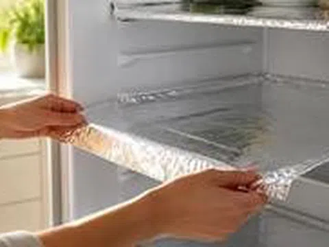 Vì sao nhiều gia đình trải giấy bạc lên các ngăn tủ lạnh? Công dụng đơn giản nhưng rất thiết thực